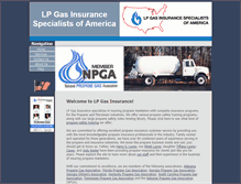 Tablet Screenshot of lpgasinsurance.net